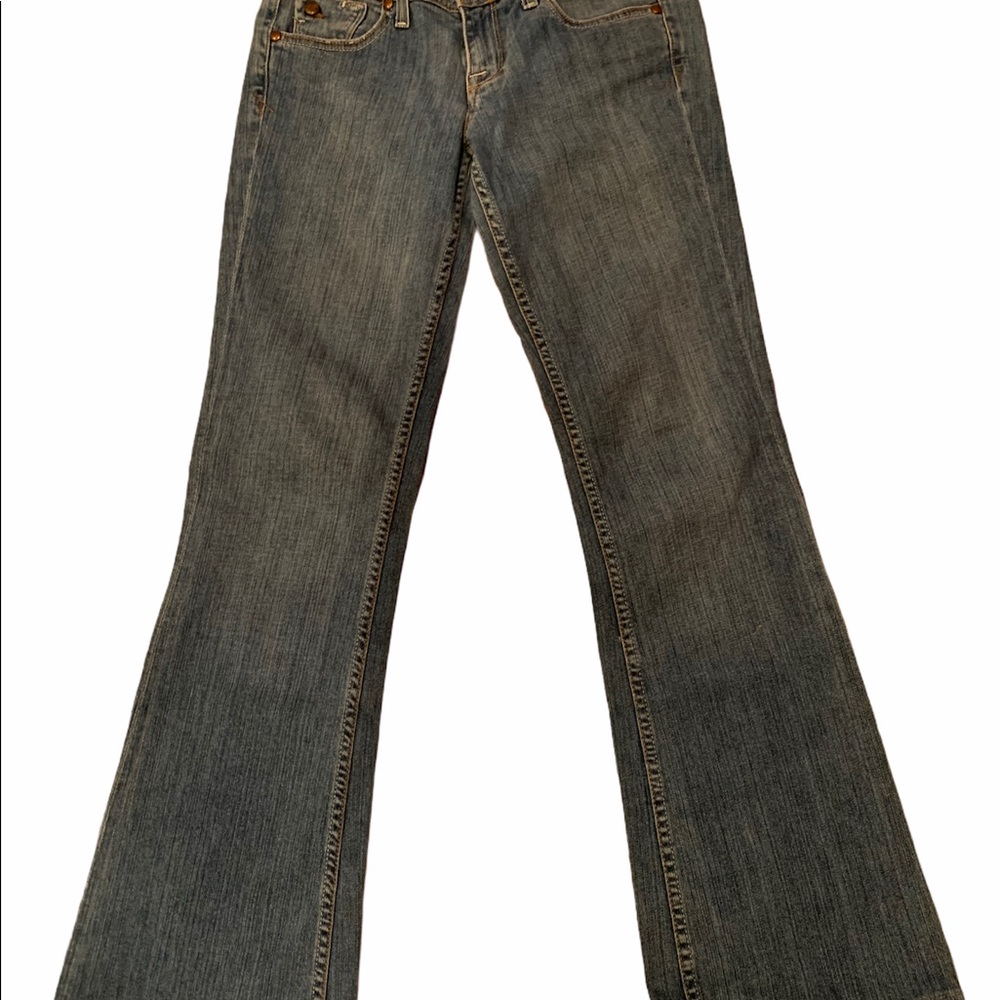 Brown Label Flaunt comfort lowrise  stretch flare jeans 27